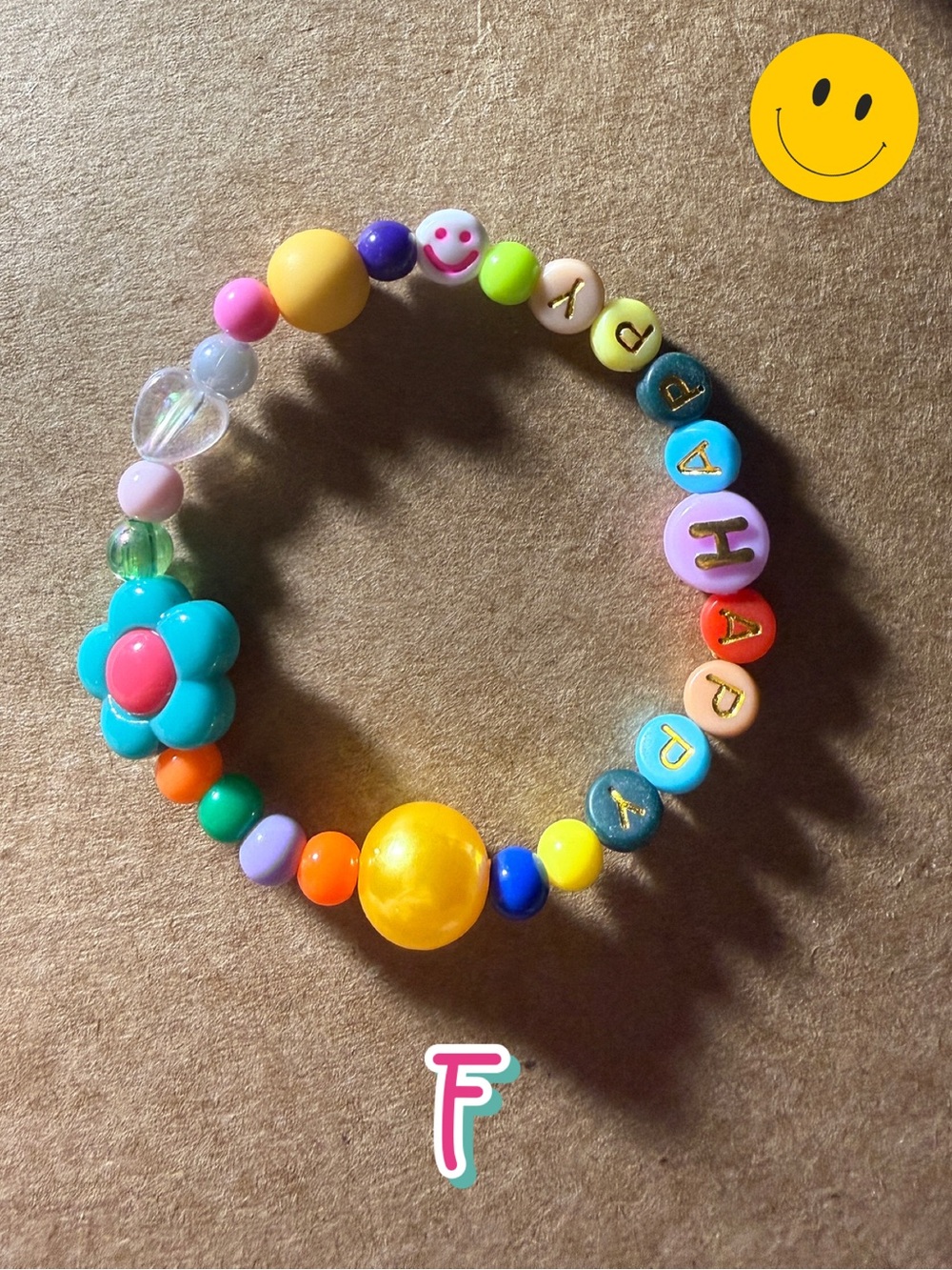 🪸 5 for $10 🪸 HAPPY Beaded Stretch Bracelets for Tweens, Teens & Young Adults - Picture 8 of 12